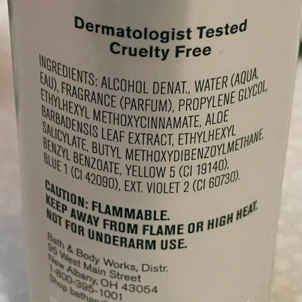 Bath and Body Works Vanilla Bean Noell Travel Mist 3 fl Oz ea.  Price is for 3.